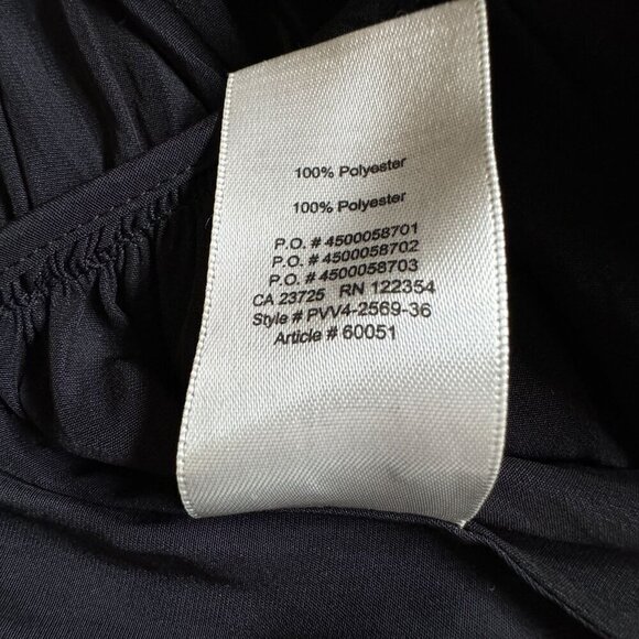 Aritzia Wilfred Shanina Womens Tie Front Blouse Top Size S Deep V Peplum Fairy - Picture 12 of 12